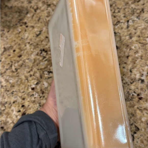 Fire king iridescent 1 1/2 quart small rectangular baker. Some fading no chips - Picture 4 of 5